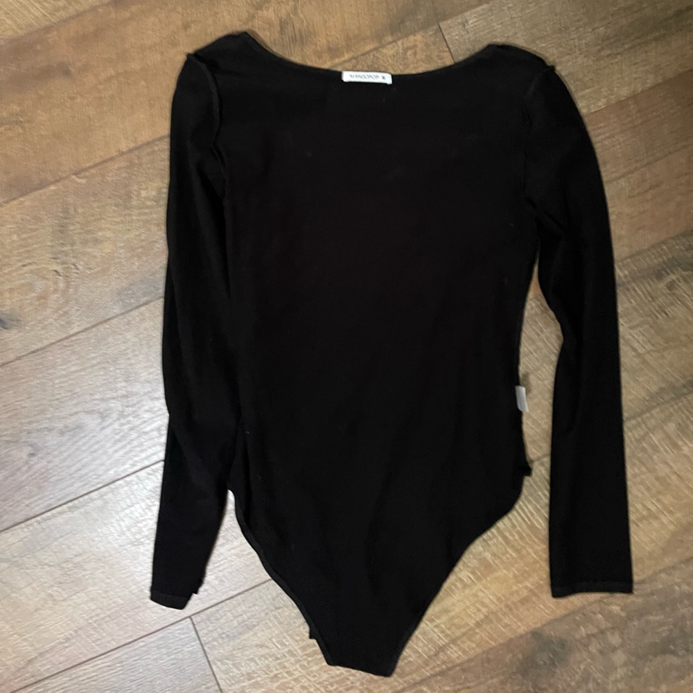 Simple black bodysuit
